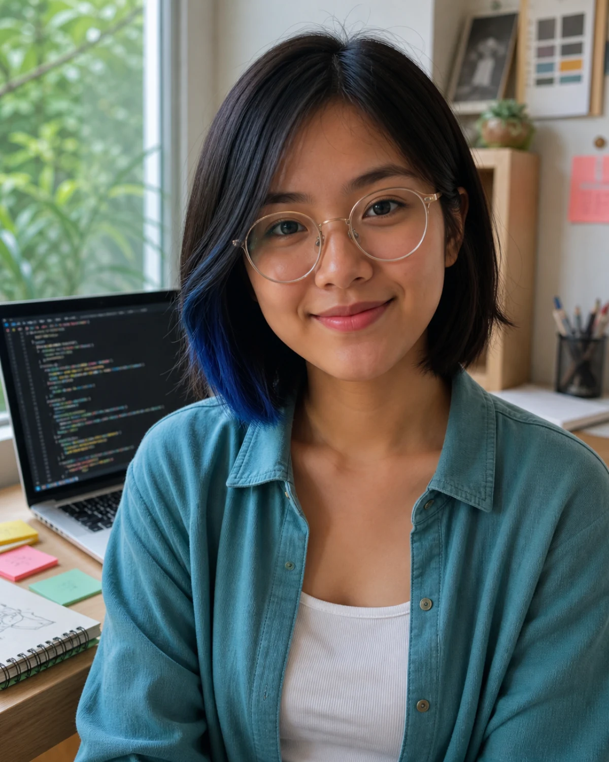 Maya Chen, fictional AI learner for teaching practice