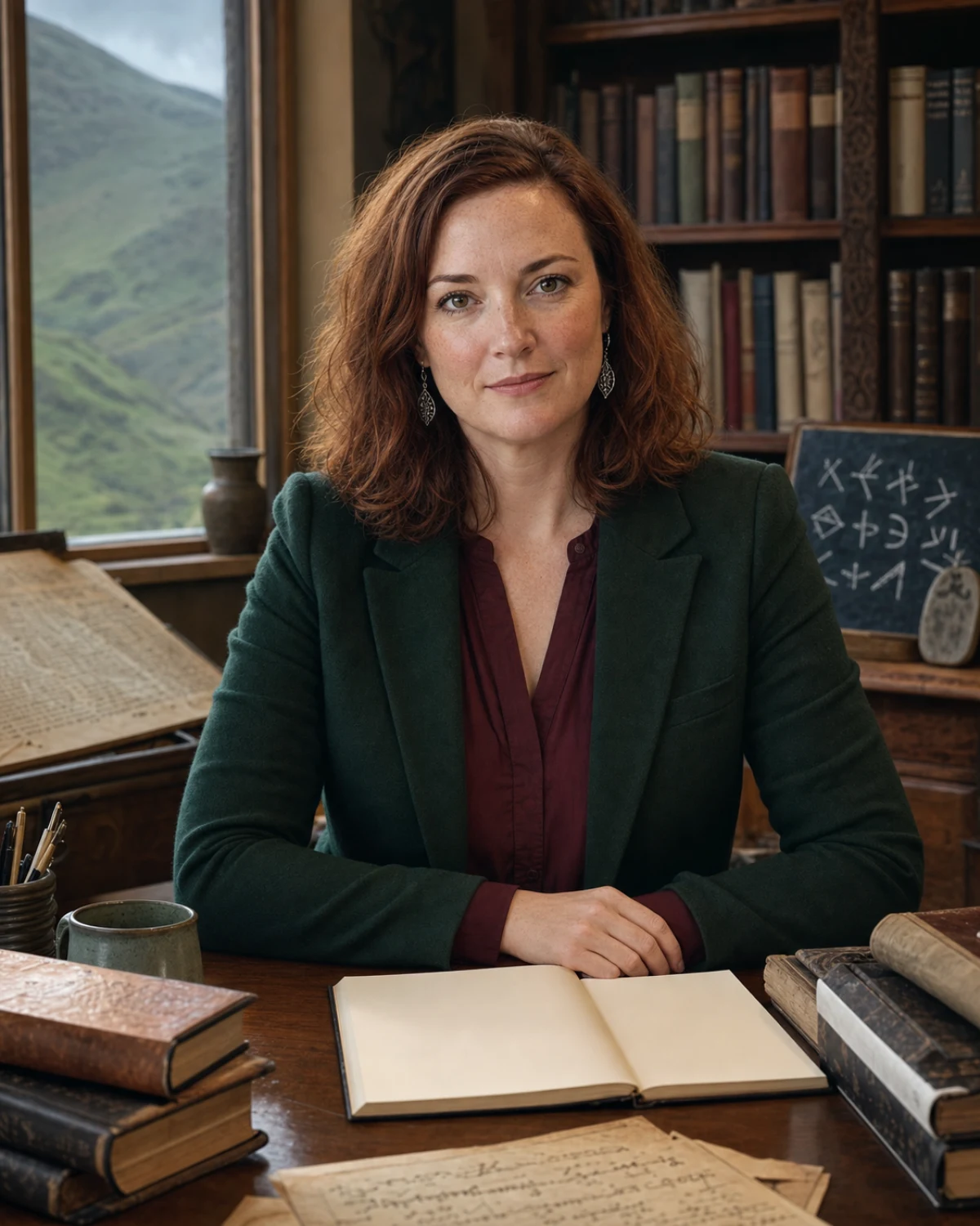 Dr. Carys Llewellyn, Tolkien languages, philology, and mythology tutor AI tutor portrait