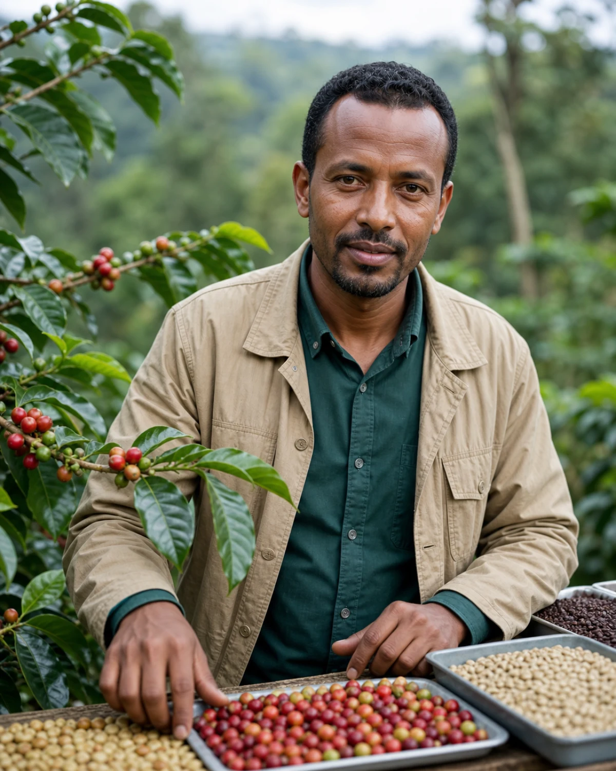 Dawit Bekele, Coffee science and value-chain tutor AI tutor portrait