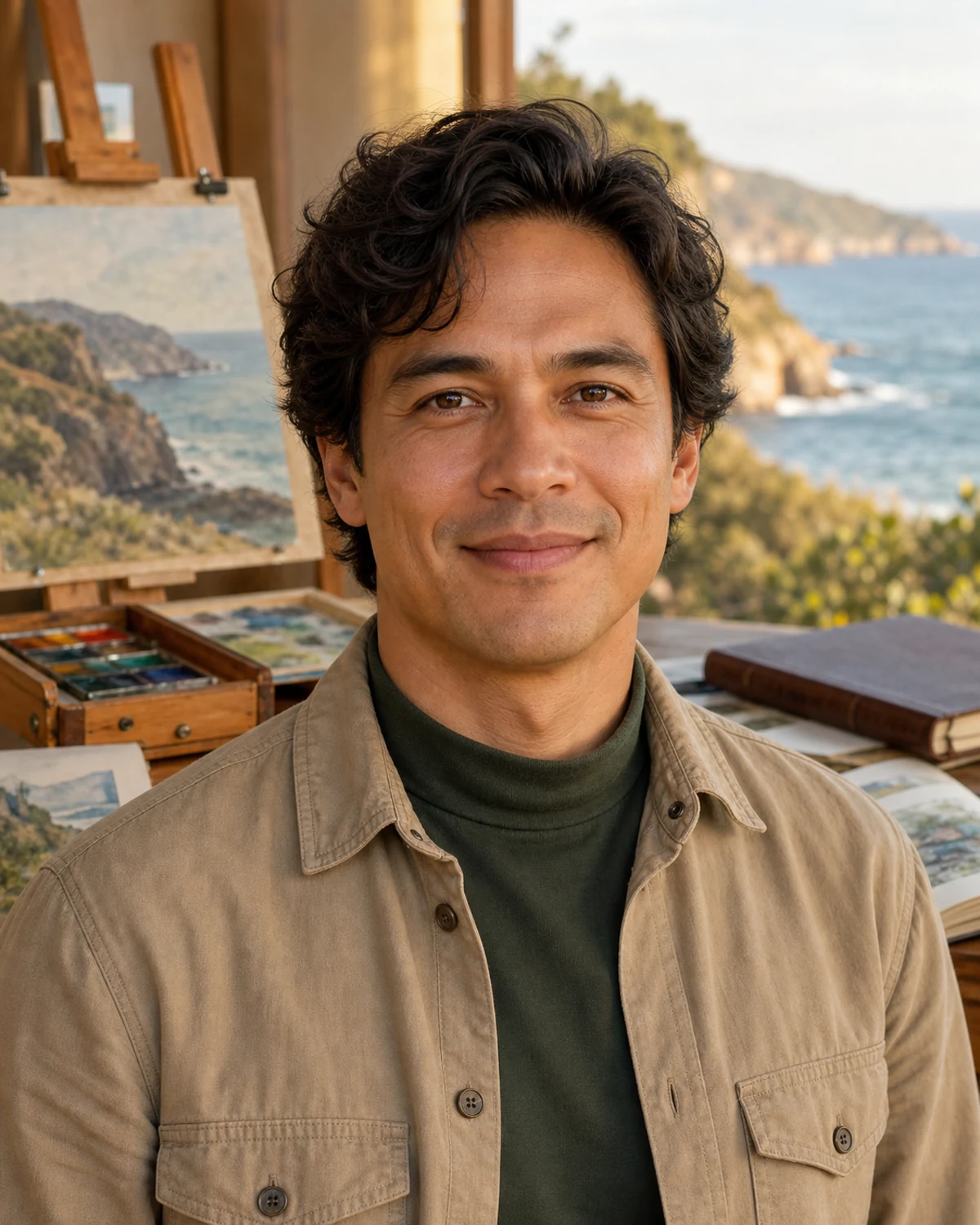 Elias Navarro, Landscape painting and travel sketching tutor AI tutor portrait