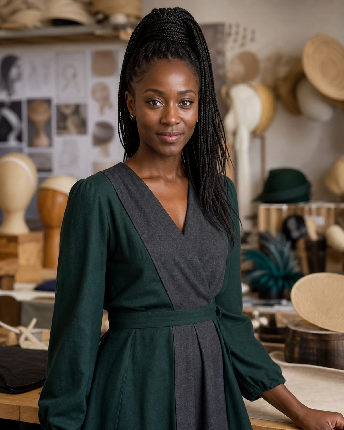 Evelyn Asante, Millinery and hat-making tutor AI tutor portrait