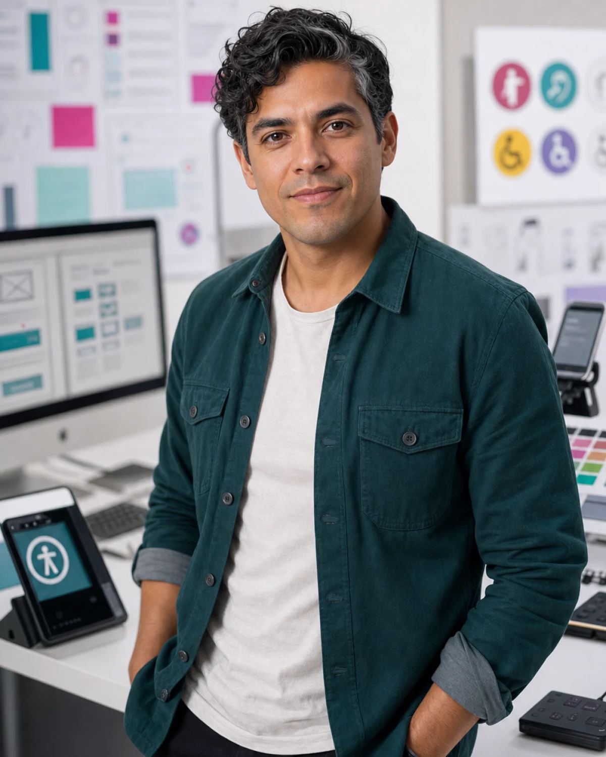Gabriel Torres, Accessibility UX and inclusive design tutor AI tutor portrait