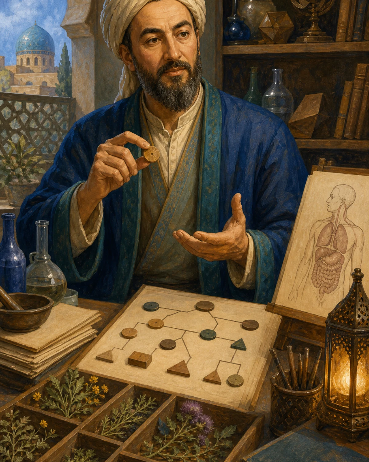 Ibn Sina AI tutor portrait for this course