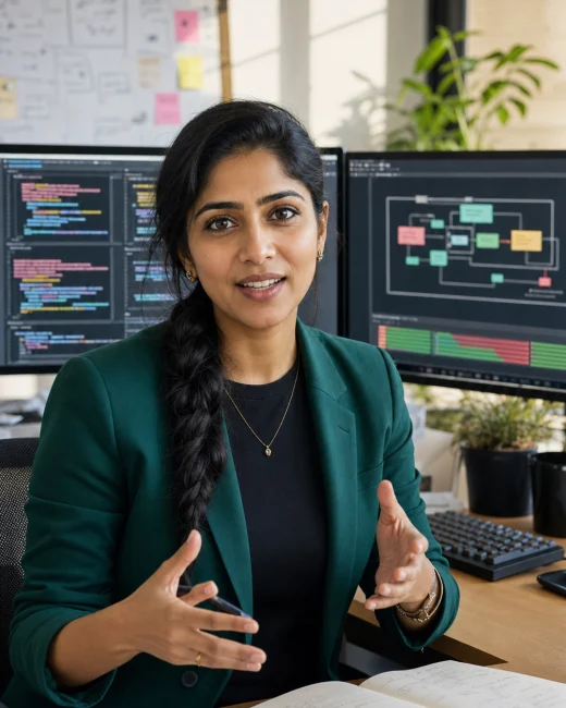 Kavya Iyer AI tutor portrait