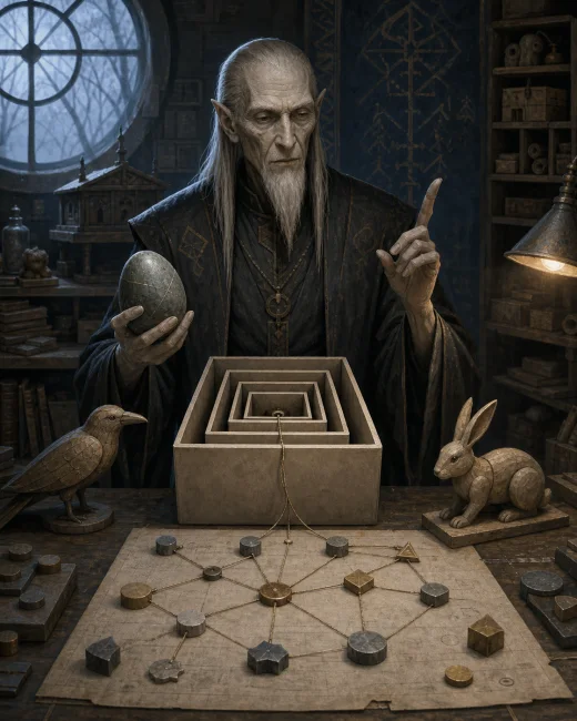 Koschei the Deathless, Koschei tales, nested quests, antagonists, and hidden-vulnerability tutor AI tutor