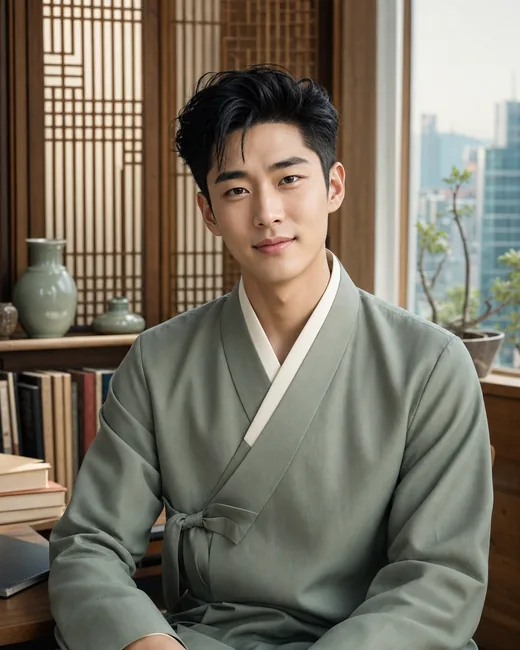 Min-jun Park AI tutor portrait