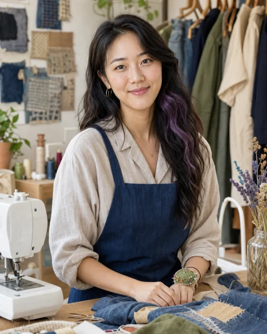 Mina Park, Sustainable fashion and clothing repair tutor AI tutor