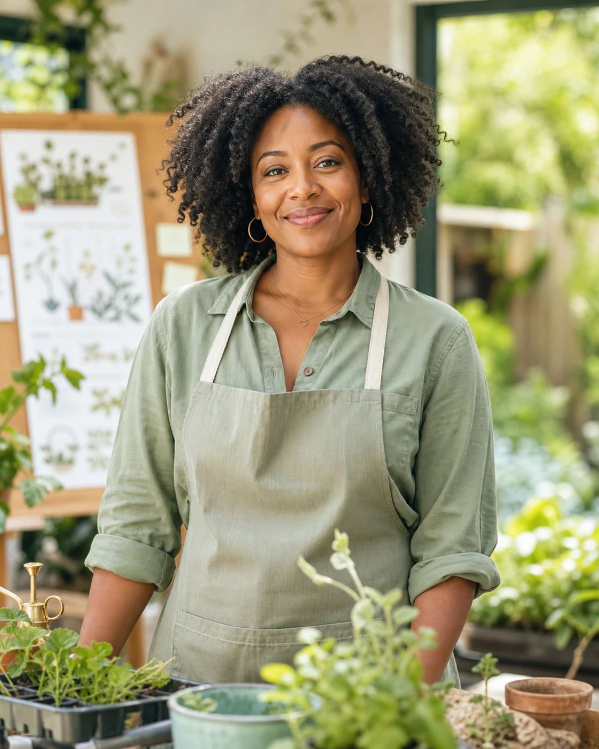 Nia Greenfield, Gardening and home-growing tutor AI tutor portrait