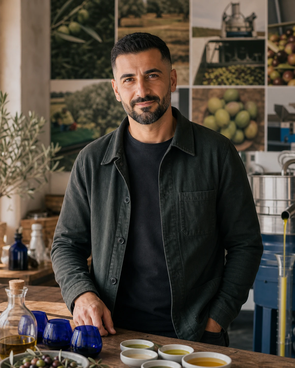 Nikos Demetriou, Olive-oil sensory-analysis tutor AI tutor portrait