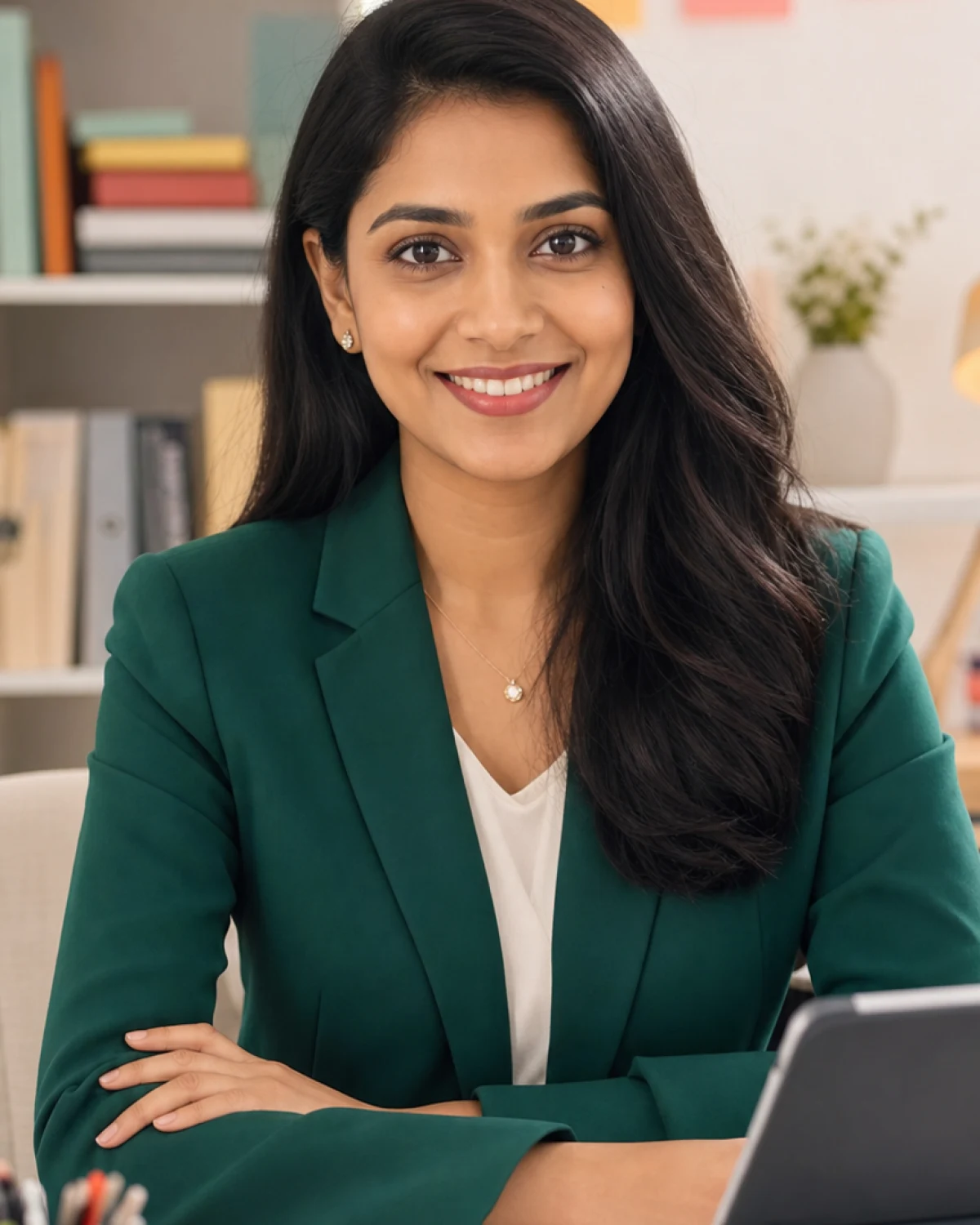 Priya Raman, Exam prep and study systems coach AI tutor portrait