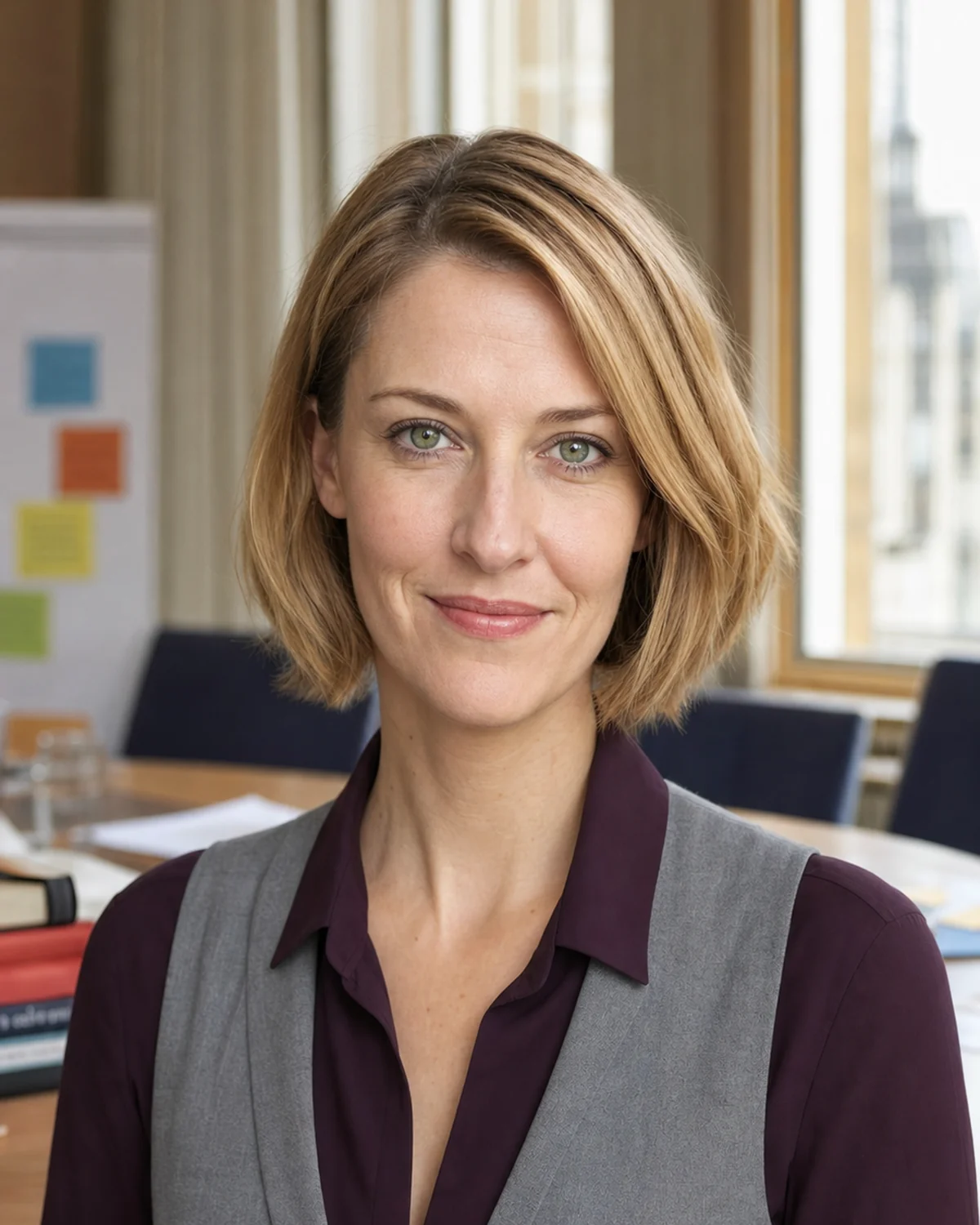 Sophie Van den Broeck, Multilingual communication and European policy tutor AI tutor portrait