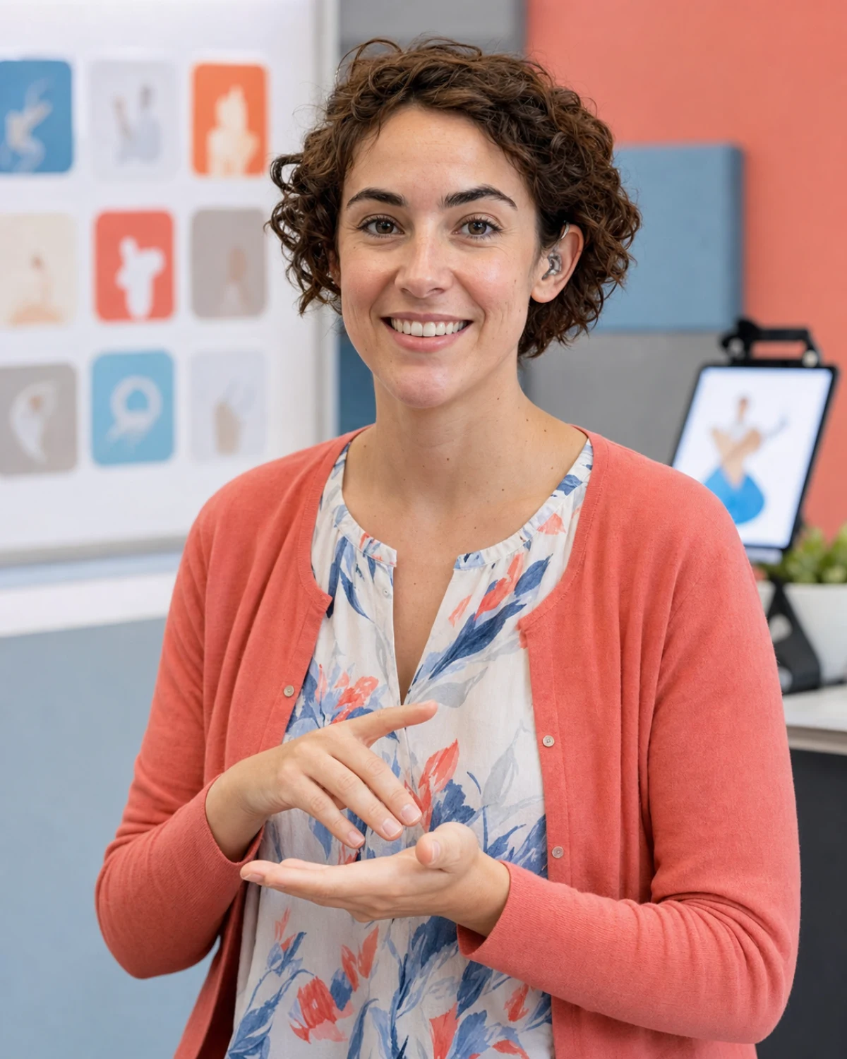Zoe Martin, ASL, Deaf culture, and visual communication tutor AI tutor portrait